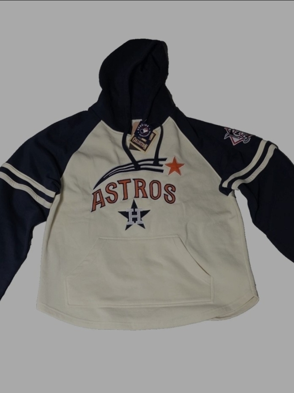 NEW Houston Astros Cooperstown Collection Hoodie Size XL Men's Factory Defect